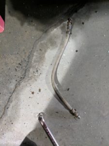 Front brake line