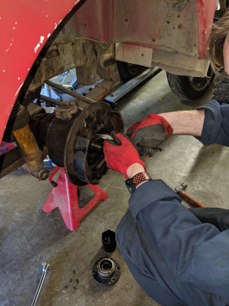 Removing the brake springs